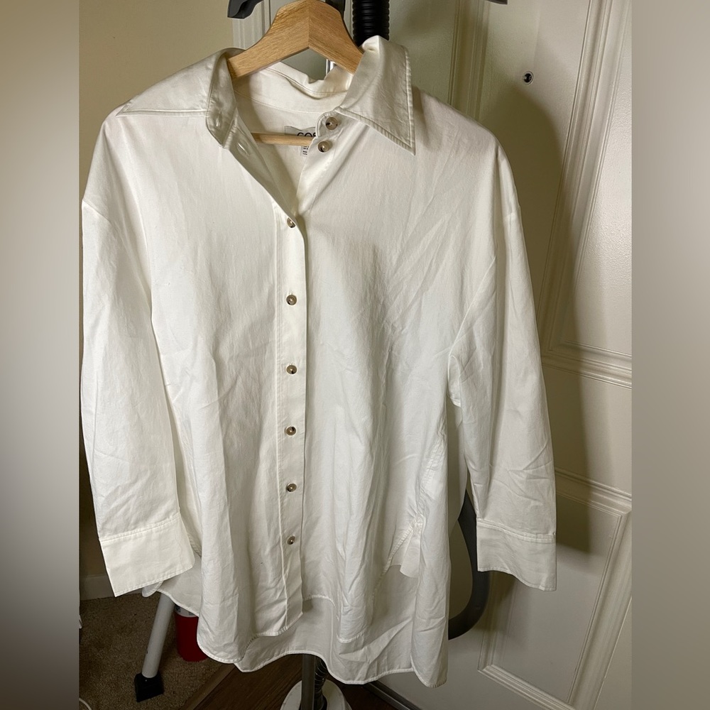 NWOT | COS classic white oversized shirt | 100% Cotton